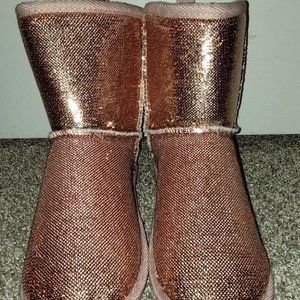 Torrid rose gold boots